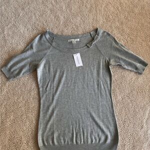 Banana Republic Heather Gray Knit Top